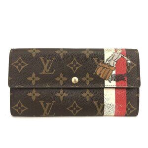 Louis Vuitton Monogram Groom Portefeiulle Sarah Long Bifold Wallet/8BF0001
